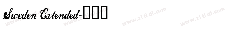 Sweden Extended字体转换